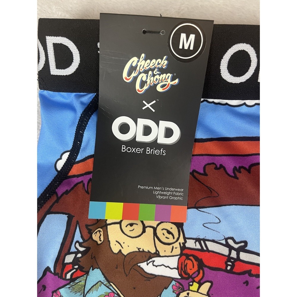 STAND OUT BE ODD Boxer Men Medium Brief Cheech Chong ODD Multi-Color Underwear - Picture 4 of 6